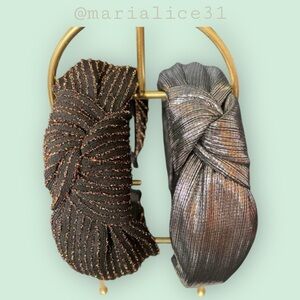 Elegant Set of Gold and Silver Headbands.